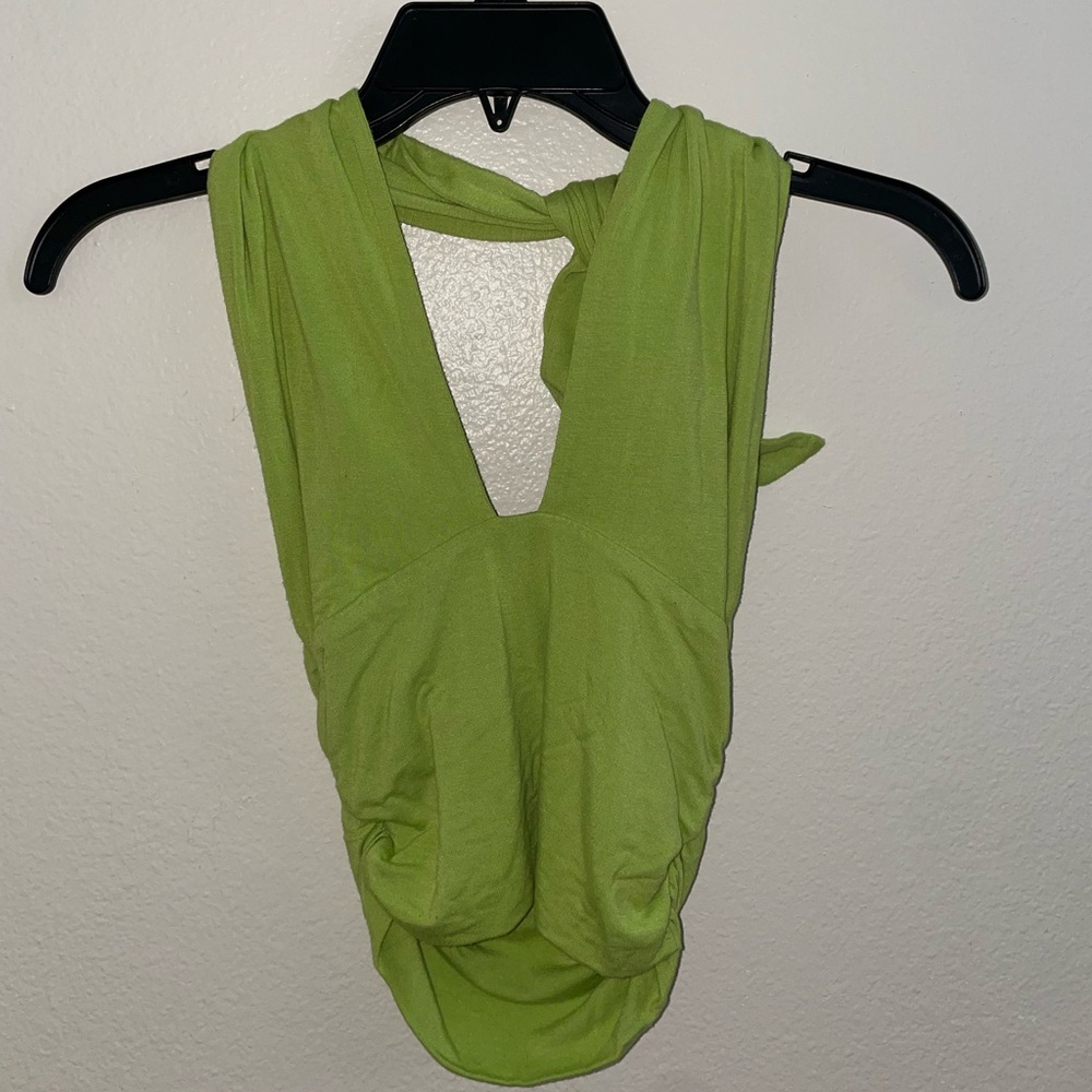Green Halter Top